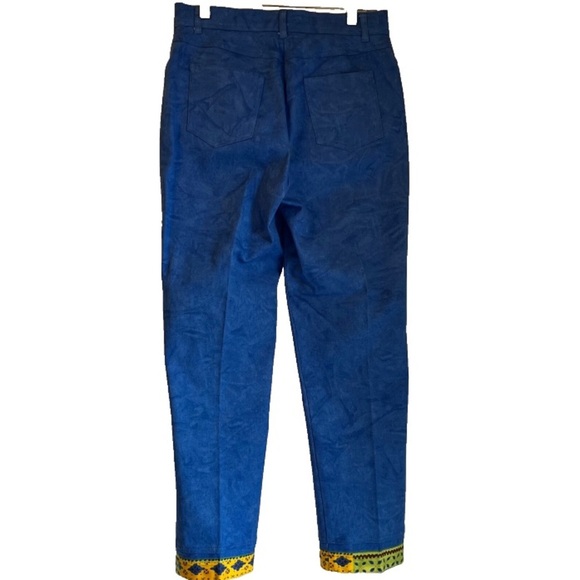 Rare Vintage Boho Festival 2-Piece Set Sz 6 Artsy Bright Print Pants Top USA - Picture 7 of 7